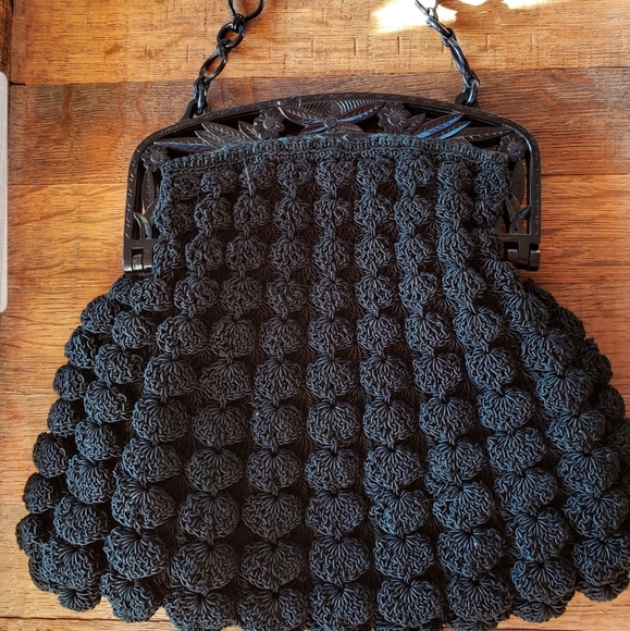 Handbags - RARE Vintage 30's Crocheted Handbag